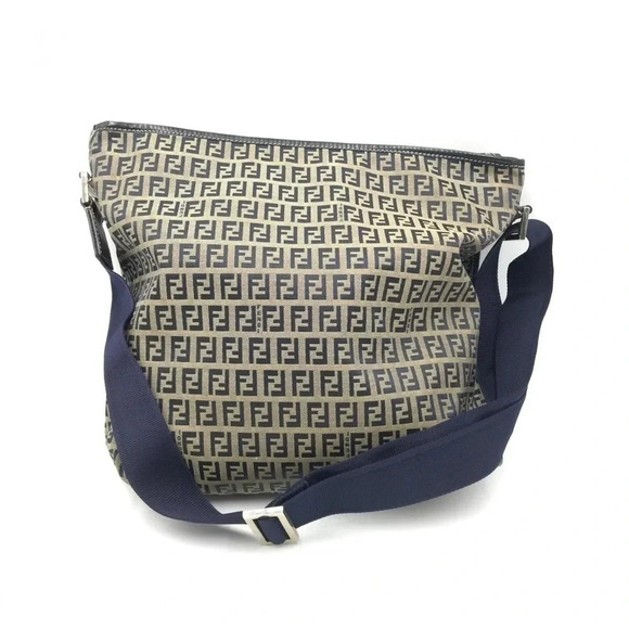 Fendi Zucchino Canvas Messenger Bag Unisex - Picture 2 of 7